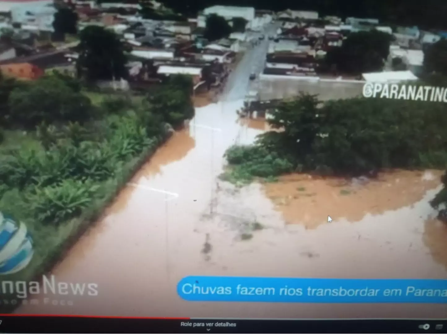 Fortes chuvas faz rios transbordar em Paranatinga - veja as imagens